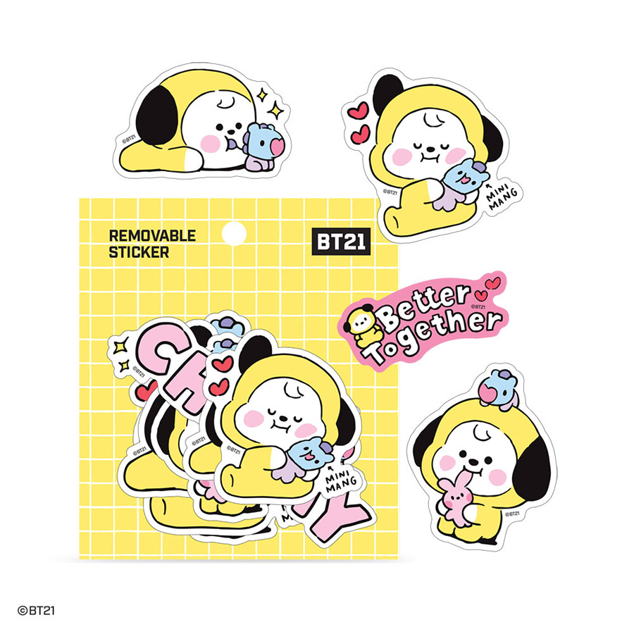 BT21 Little Buddy Baby Removable Sticker Pack