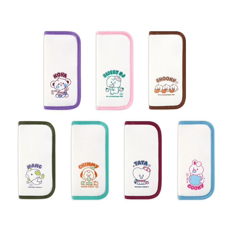 BT21 Jelly Candy Baby Cotton Zipper Pencil Case Pouch