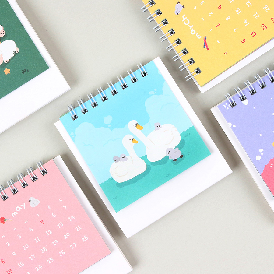 Wanna This 2022 To My Swan Mini Monthly Desk Calendar