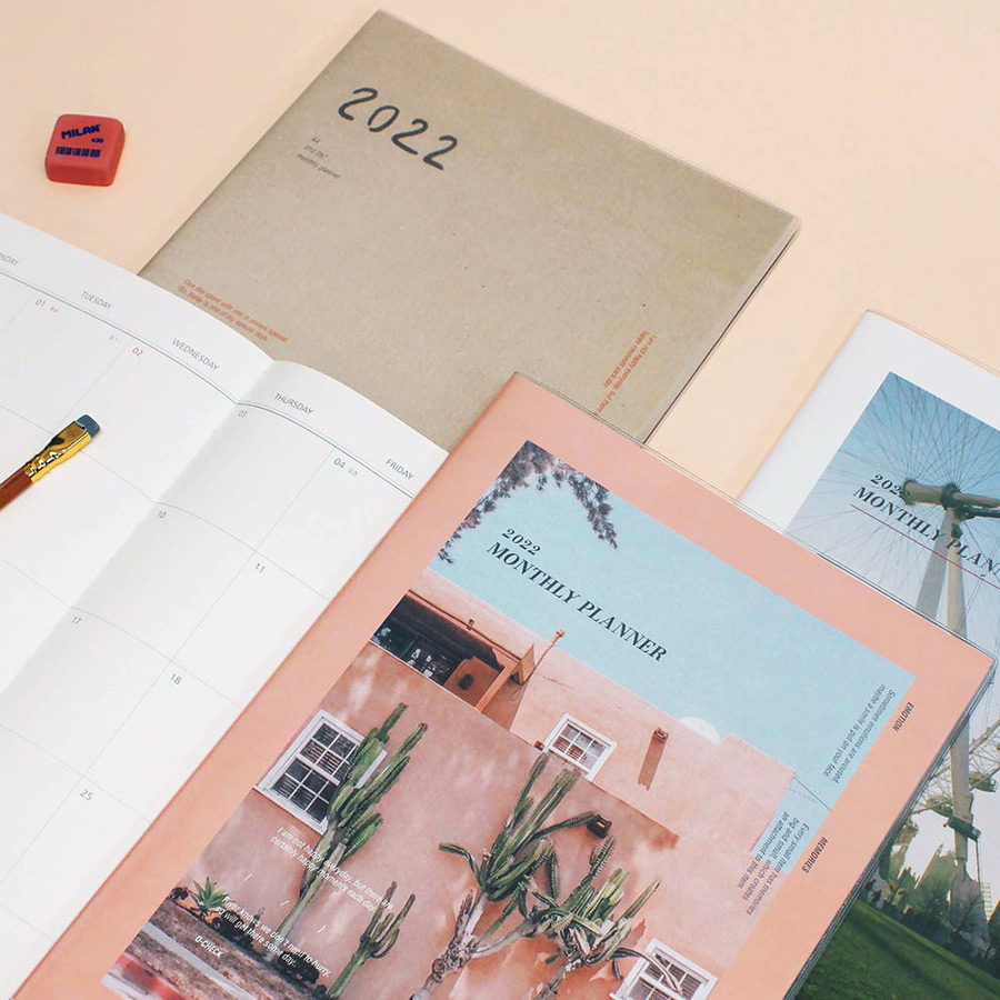 O-check 2022 Some Day A4 Dated Monthly Planner Scheduler
