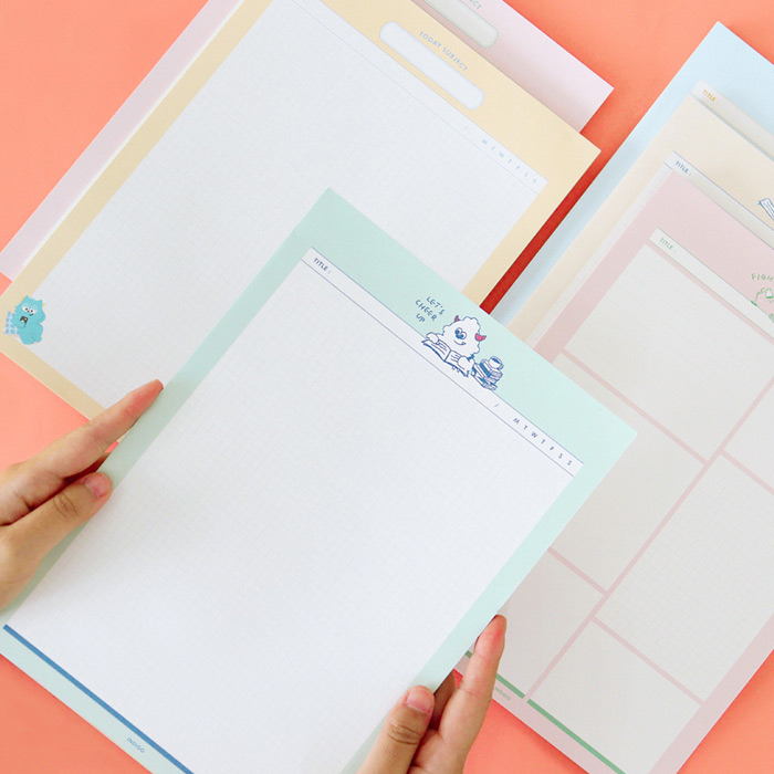 Indigo Monster School B5 Writing Notepad