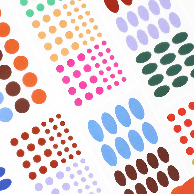 Paperian Pigment Circle Clear Removable Sticker Pack