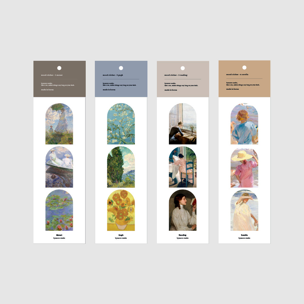 Nacoo Classic Famous Painting Mood Stickers