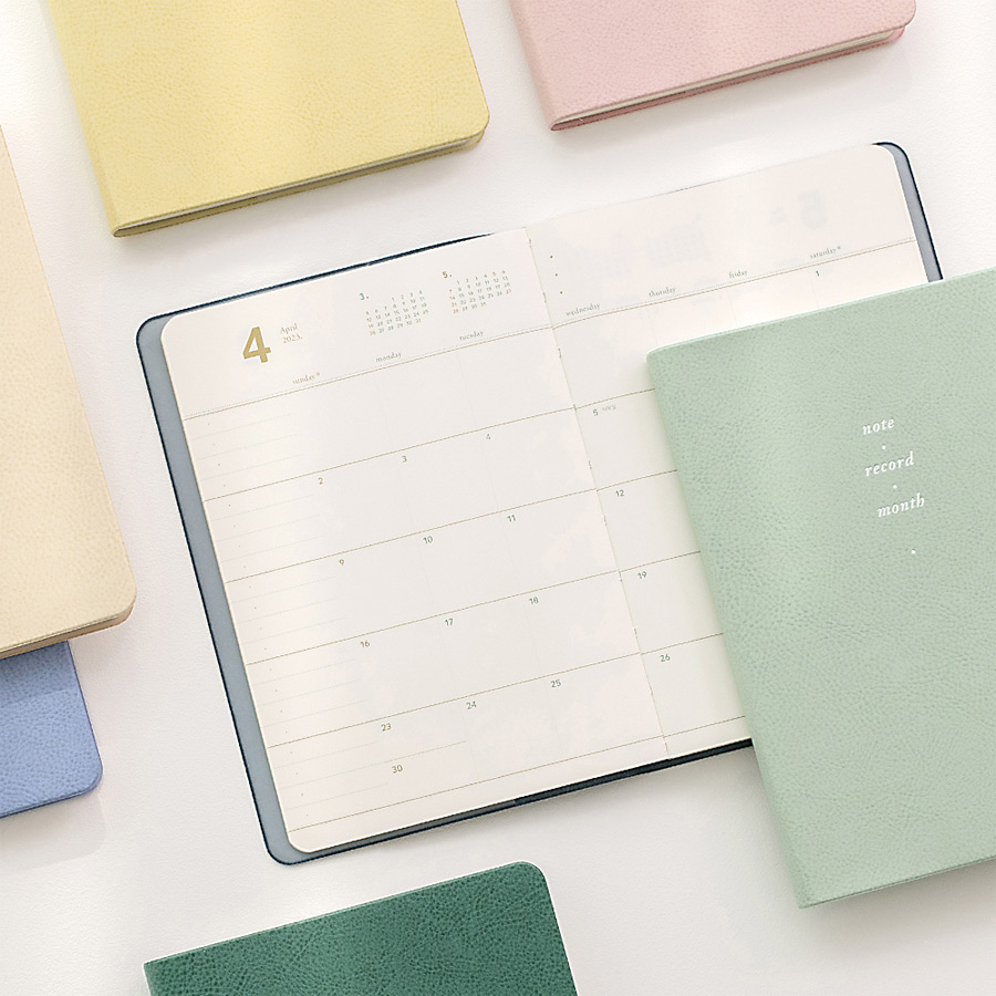 2023 Notable memory slim B6 dated monthly planner
