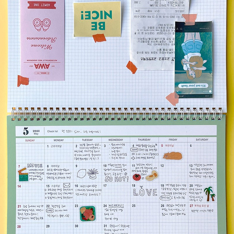 Design Comma-B 2023 A4 Large Dated Monthly Planner Scheduler