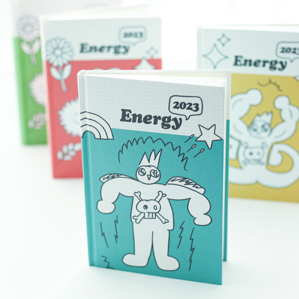 3AL 2023 Energy Hardcover Dated Weekly Diary Planner
