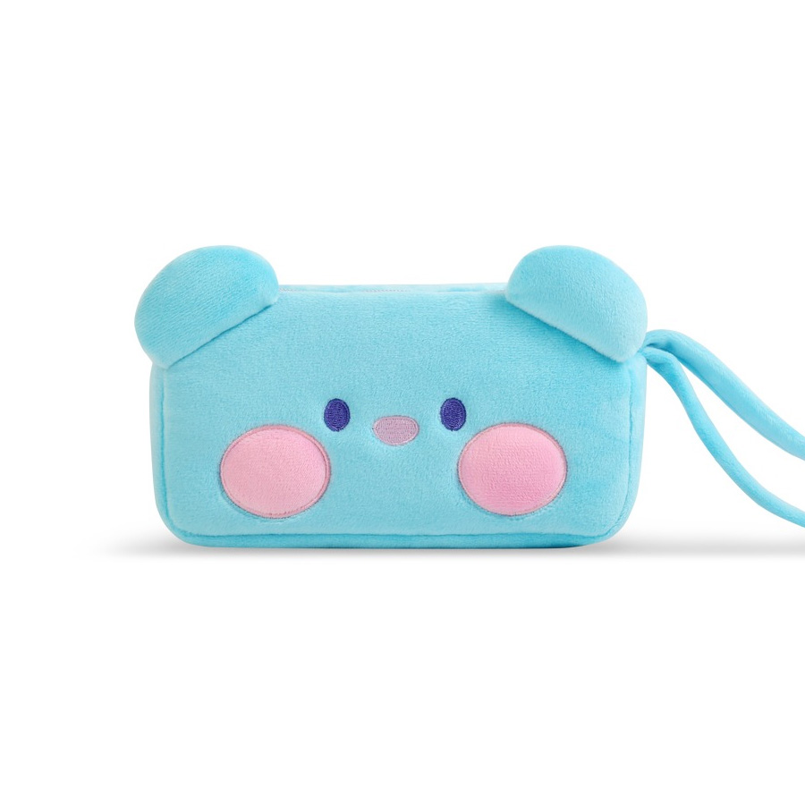 BT21 Minini KOYA Plush Double Pockets Zipper Pencil Case