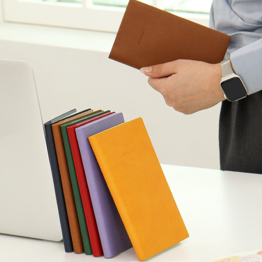 Indigo Official Slim PU Lined Notebook