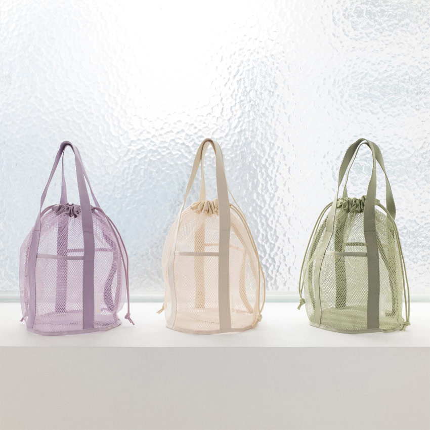 【MUNSINGWEAR GOLF】 Women's Mesh Tote Bag /追跡付 マンシングウエア（MUNSING WEAR）（レディース）ゴルフ トート