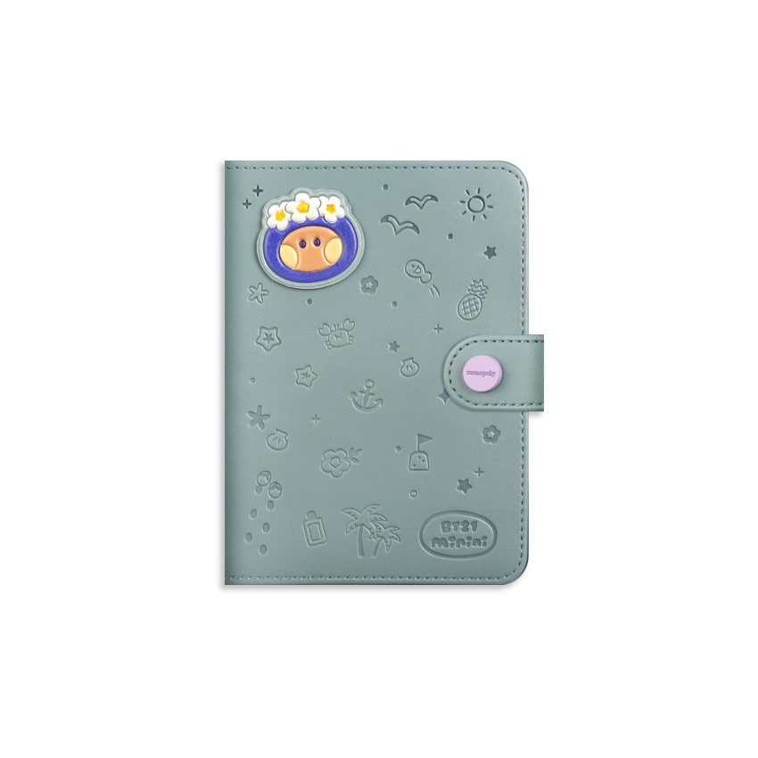 BT21 Minini Shooky Leather Patch Passport Holder Cover