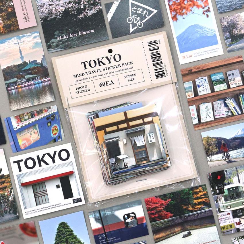 Indigo Tokyo Mind Travel Photo Sticker Pack