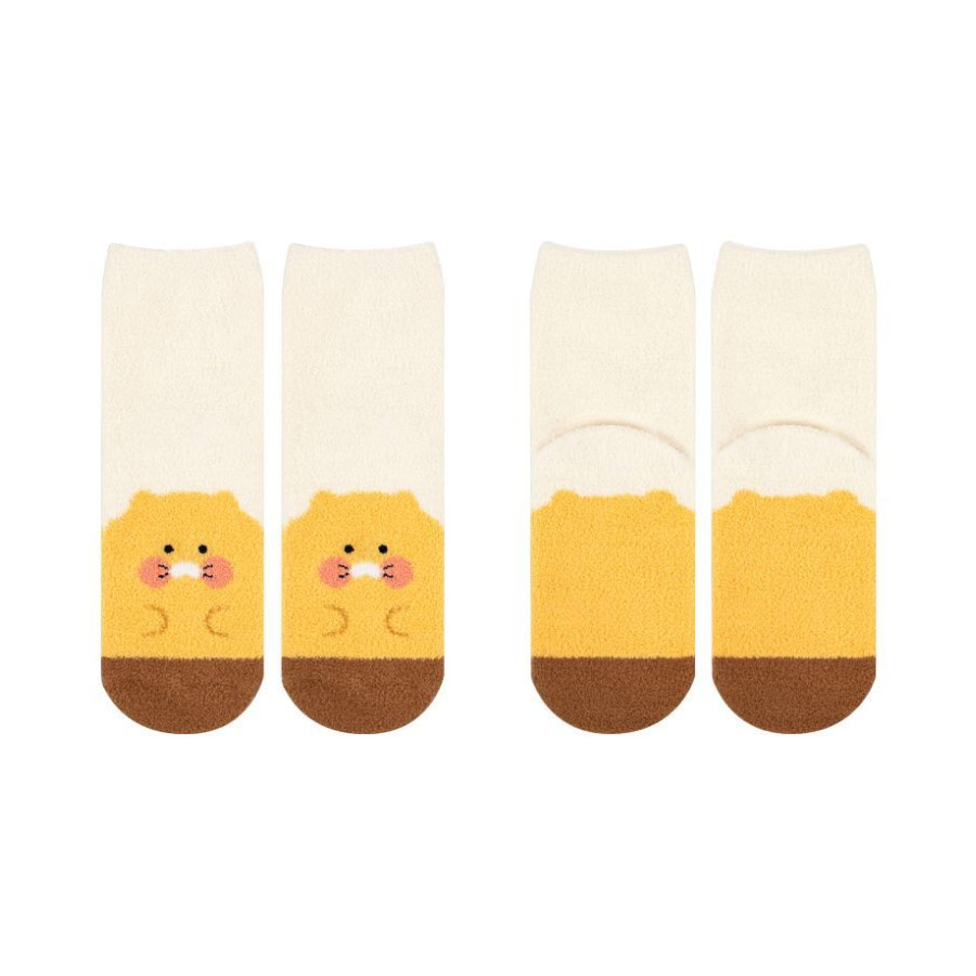 Kakao Friends Choonsik Fuzzy Socks for Women