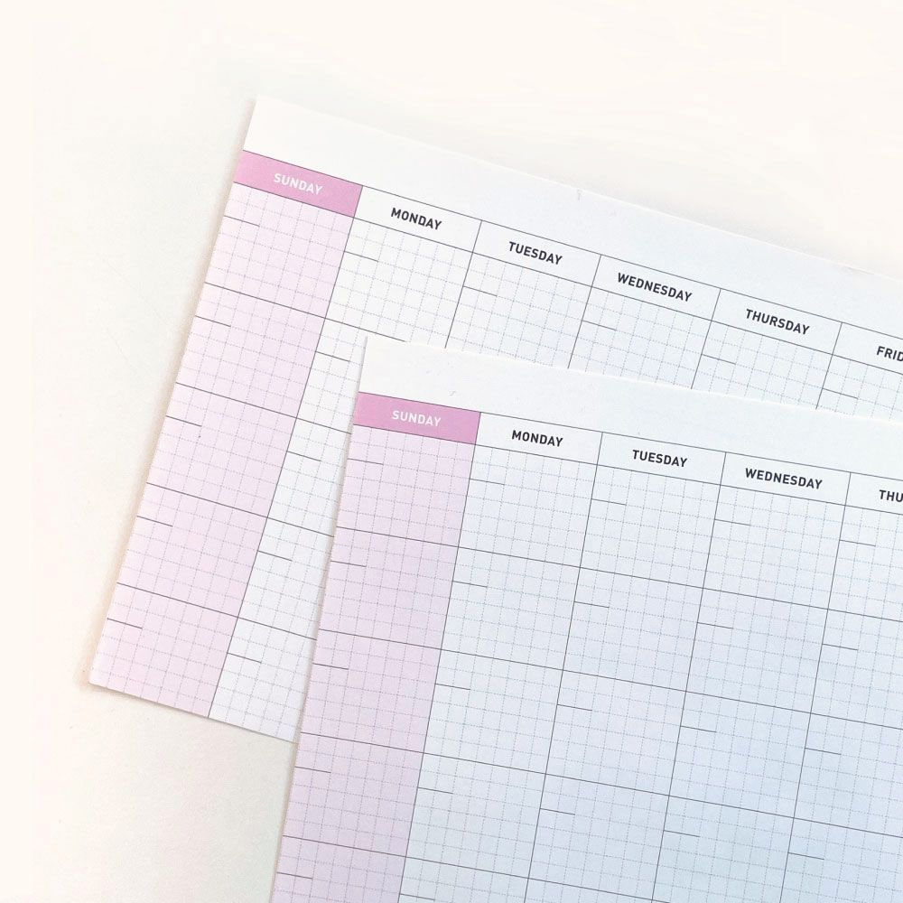 Jam studio A5 Undated Monthly Desk Planner Paper Refills