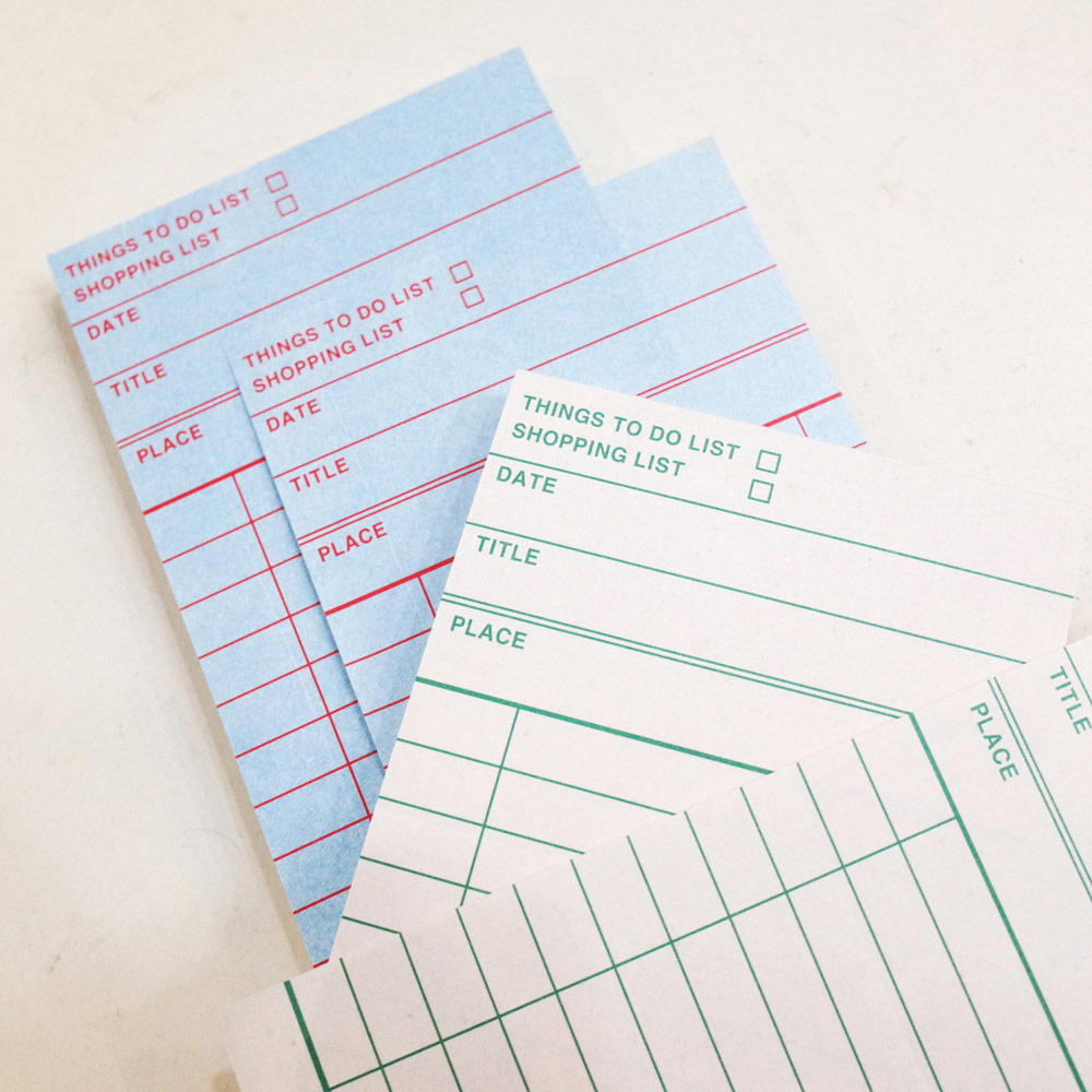 Color list To Do Shopping Checklist Notepad