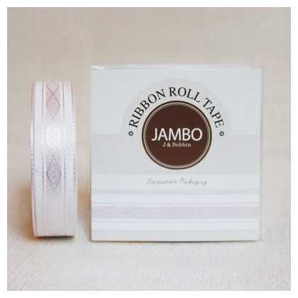 J&Bobbin Adhesive Flora Baby Pink ribbon roll deco tape