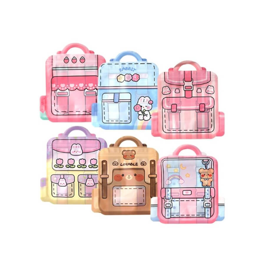 Cutie Backpack Handle Zipper Bag Set Stylish Bags