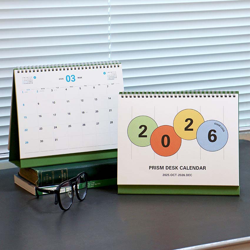 2026 Prism Desk Calendar