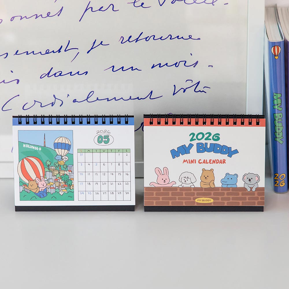 2026 My Buddy Small Desk Calendar