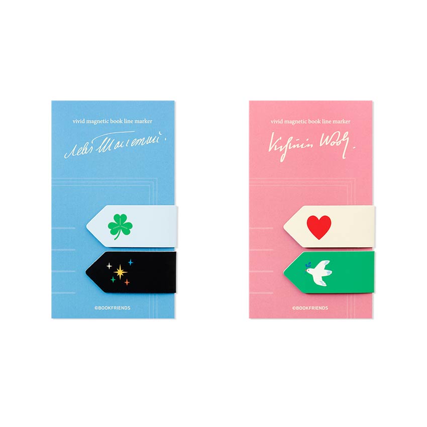 Literature Vivid Index Magnetic Bookmark Set