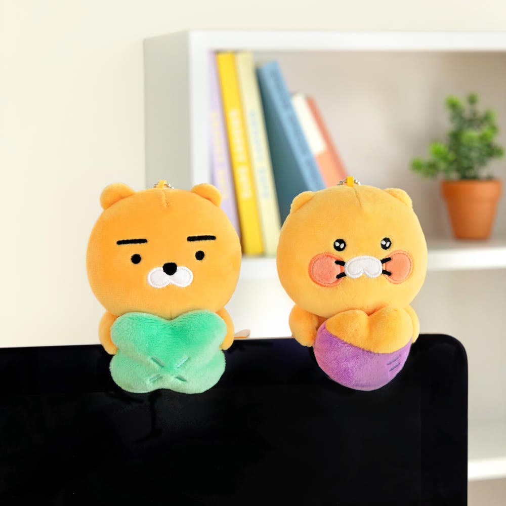 Ryan & Choonsik Monitor Plush with Keyring - Cute Desk Decor