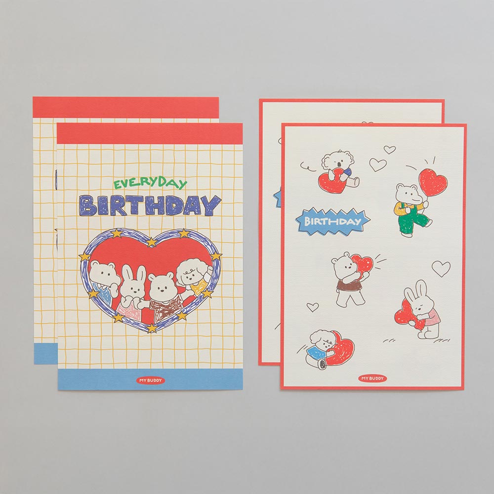My Buddy Every Day Birthday Letter And Envelope Set