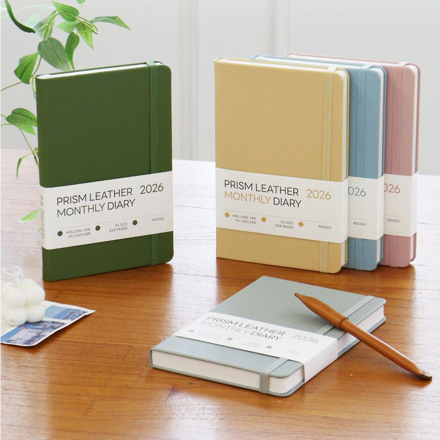 2026 Prism Mellow Leather A5 Dated Monthly Planner