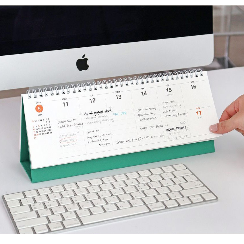 2026 Prism Horizontal Dated Weekly Desk Planner