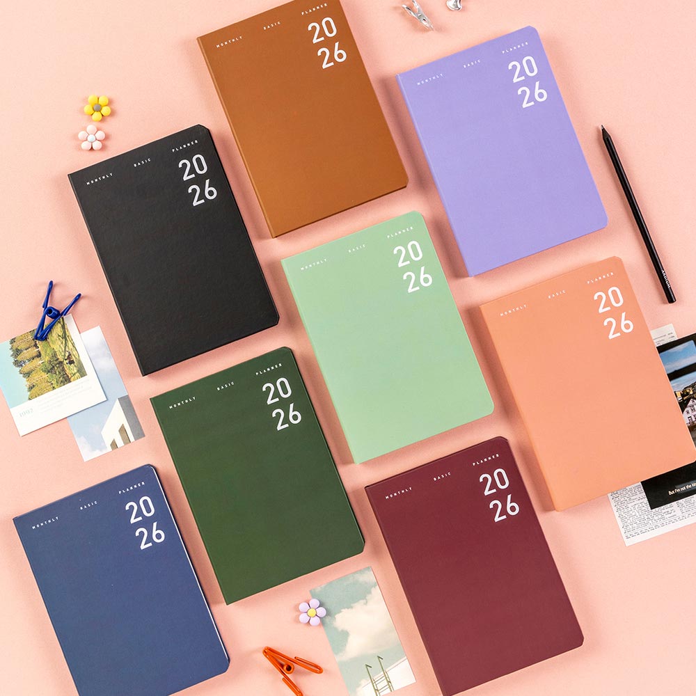 2026 Basic Dated Monthly Planner