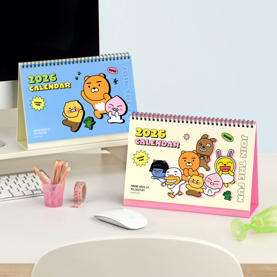 Kakao Friends 2026 Basic Desk Calendar