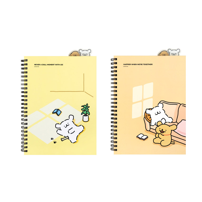Puppy PP Index A5 Lined Notebook