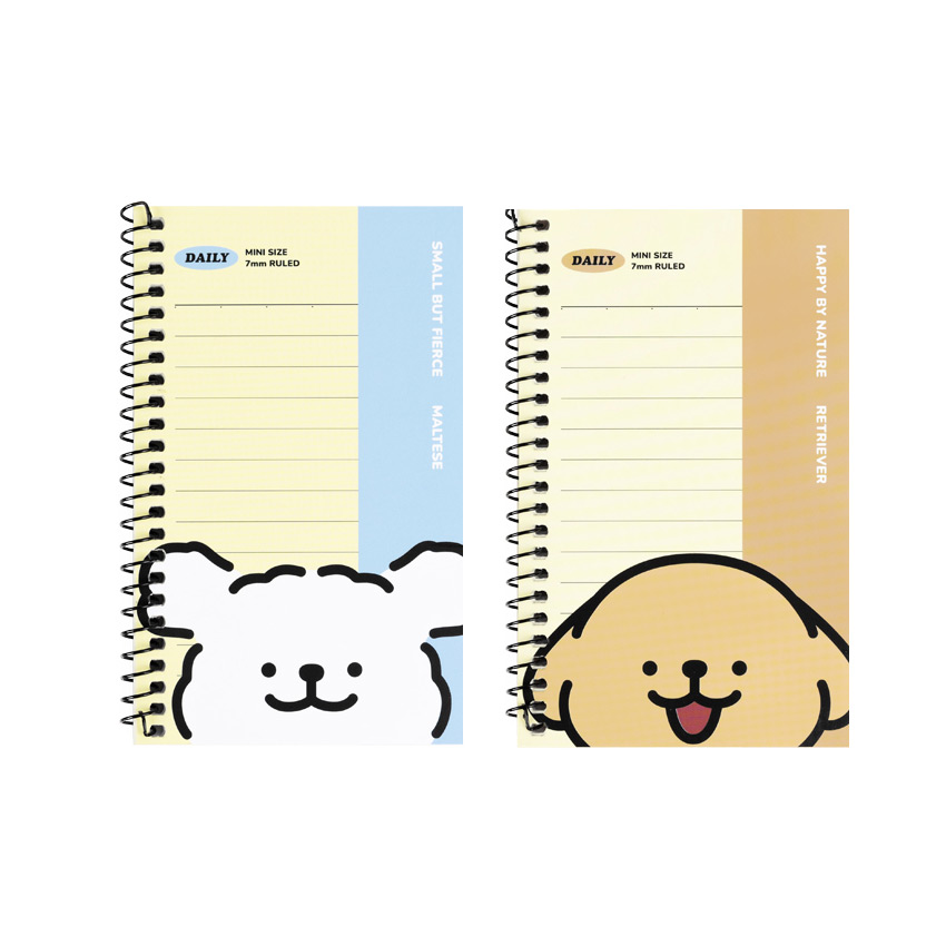 Puppy Mini Lined Notebook