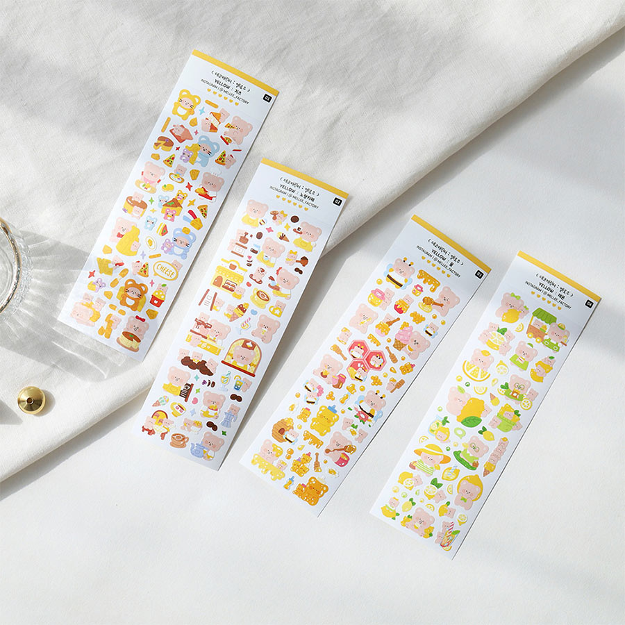 Deco Character Yellow Holographic Sticker Pack