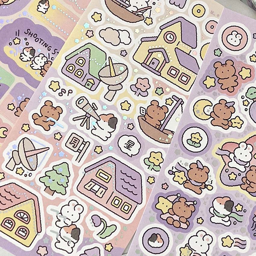 Moon Night Decorative Sticker