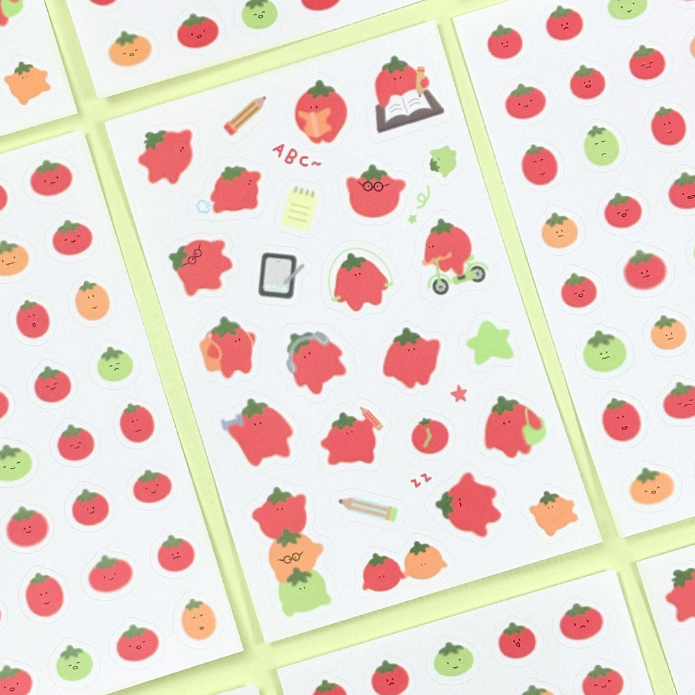 Tomato Paper Decorative Sticker Set