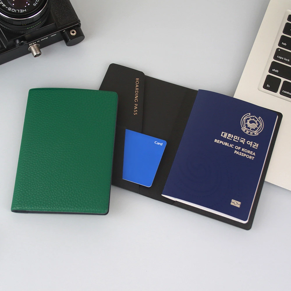 Classic Vegan Leather RFID Passport Cover