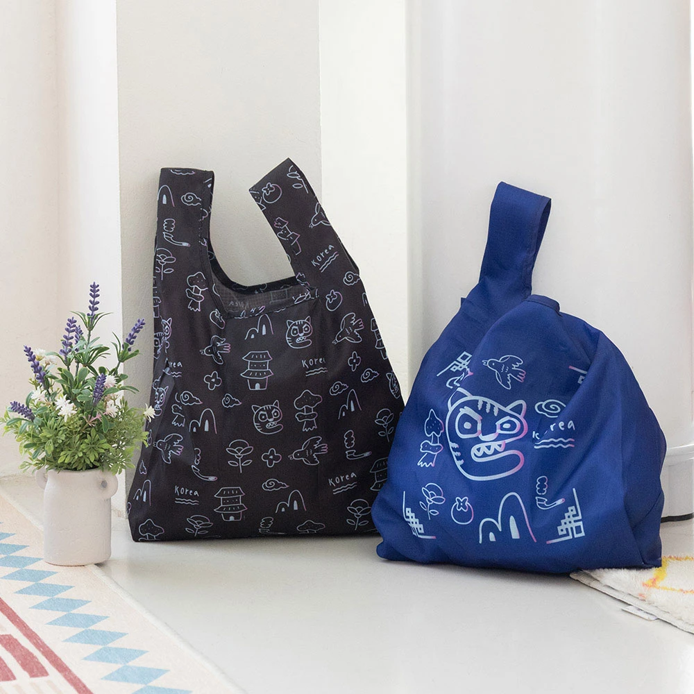 Hello Korea Small Reusable Foldable Shopping Bag