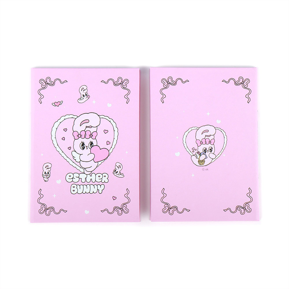 Lovely Pink B6 Hardcover Lined & Grid Notebook