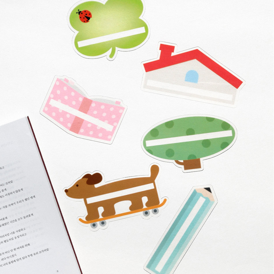 Clear PET Highlighting Reading Guide Bookmark Set