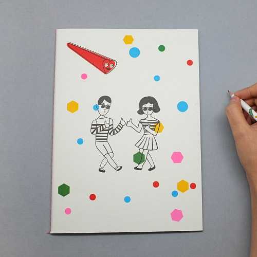 Oohlala Tabom sparkling class lined notebook
