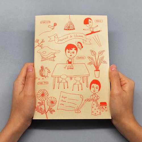 Oohlala Aurore red class A5 lined notebook