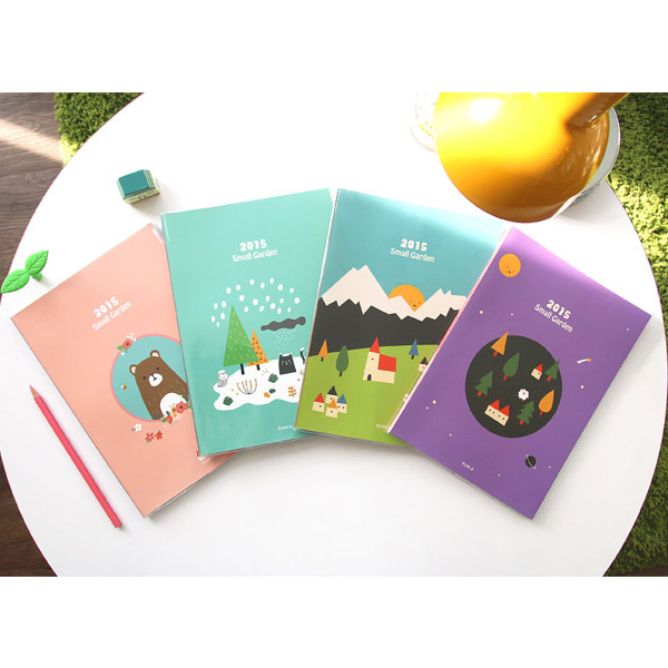 2015 PlanD Small garden illustration dated diary scheduler