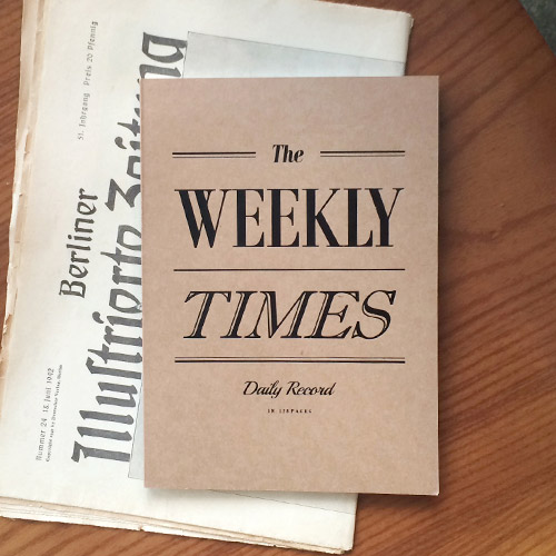 Seeso Vintage the Weekly times planner notebook