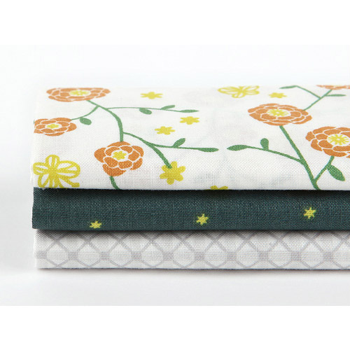 Dailylike quarter fabric pack of 3 cotton - The scent of flower