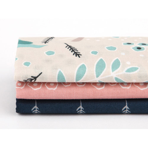 Dailylike quarter fabric pack of 3 cotton - Air in forest
