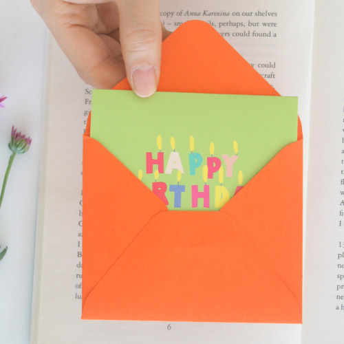 Dash and Dot Happy birthday message card ver.2