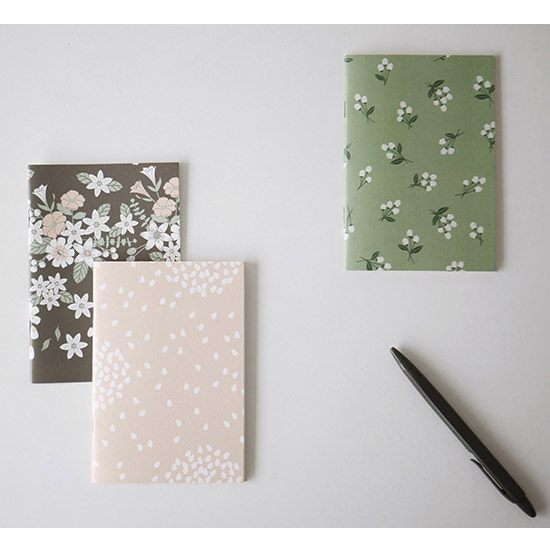 Dailylike Pattern small plain notebook set
