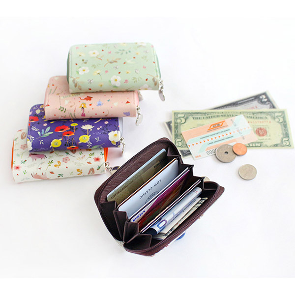 Indigo Willow story pattern accordion card case holder