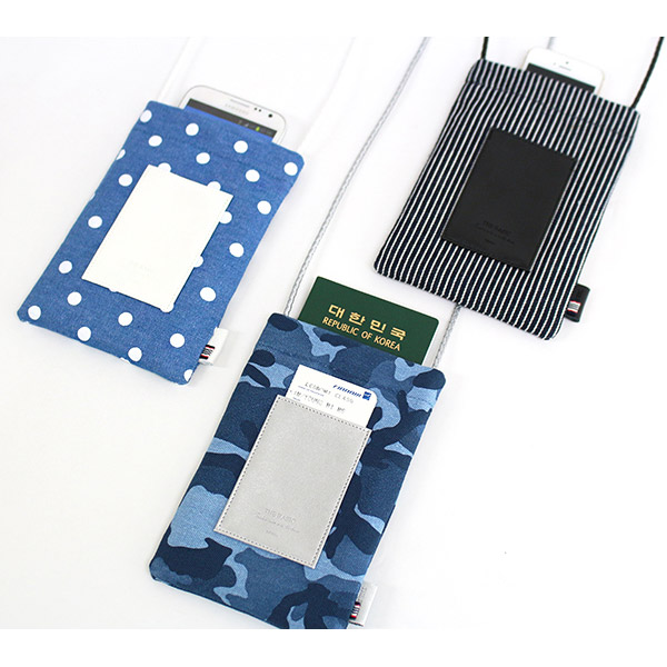 Indigo The Basic cotton denim small crossbody bag ver.2