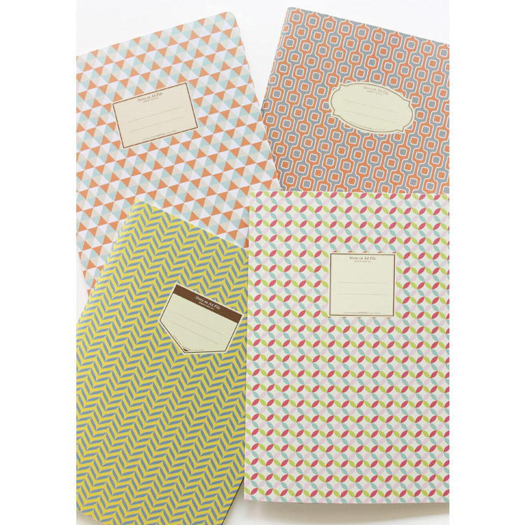 Paperian Story on geometric pattern file folder