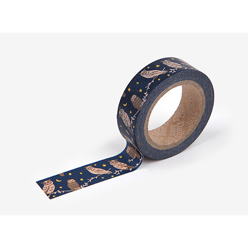 Dailylike 0.59X11yd deco Masking tape single - Owl family